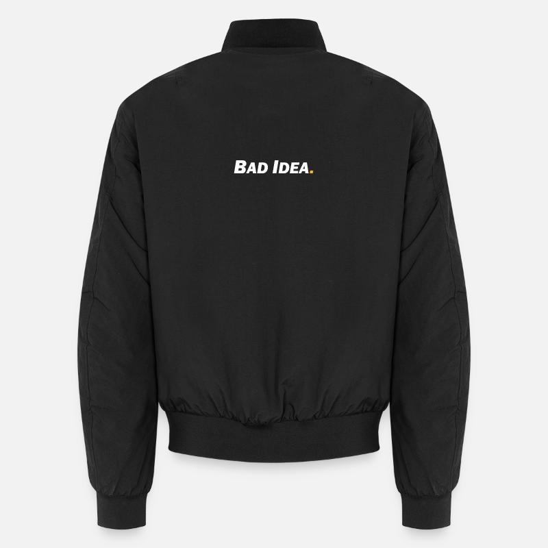 Bad Idea - Unisex Bomber Jacket - black