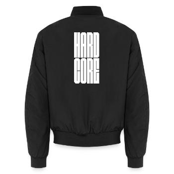 Hardcore punk - Unisex Bomber Jacket - black - Back - AI Model Male 185 light (185cm)