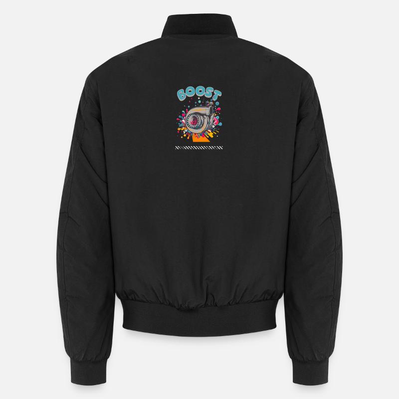 Boost - Unisex Bomber Jacket - black