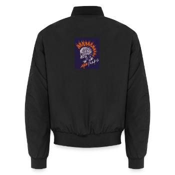 We are punks - Unisex Bomberjacke - Schwarz - Hinten - AI Model Male 185 light (185cm)