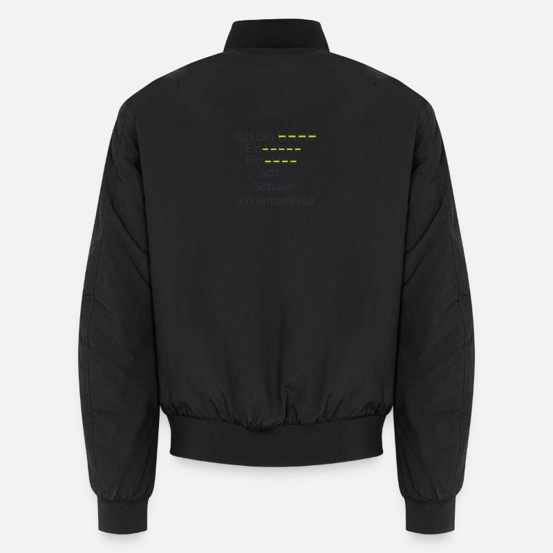 Ich unterrichte Schüler - Unisex Bomberjacke - Schwarz