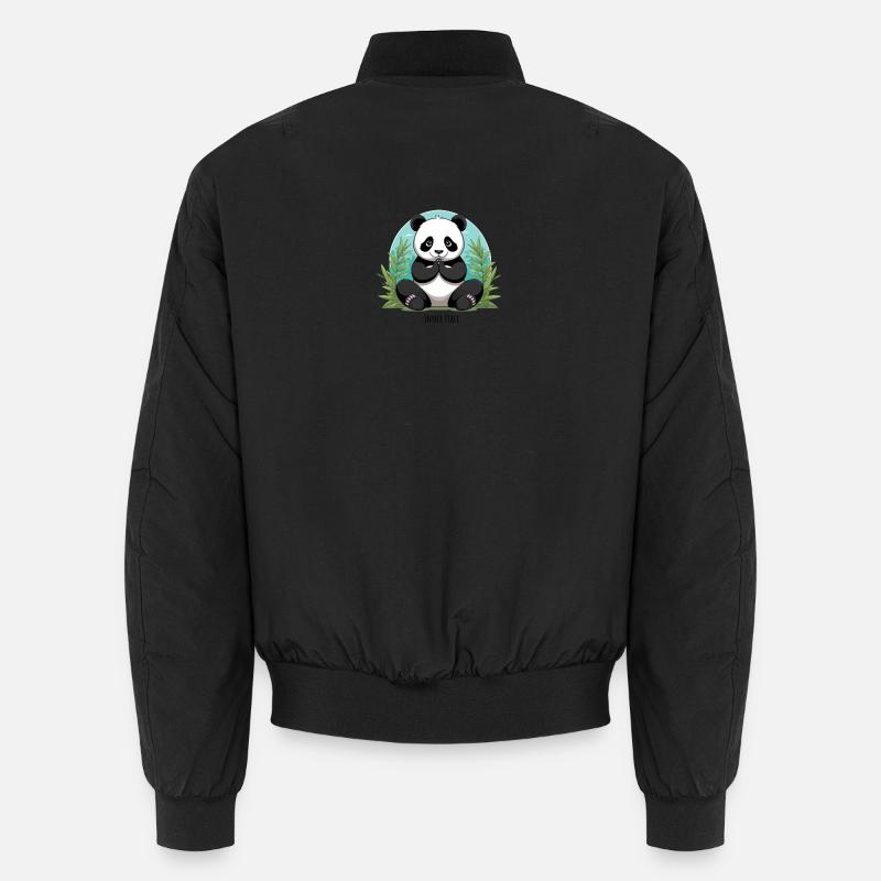 Paix intérieure – Panda méditant Bomber unisexe