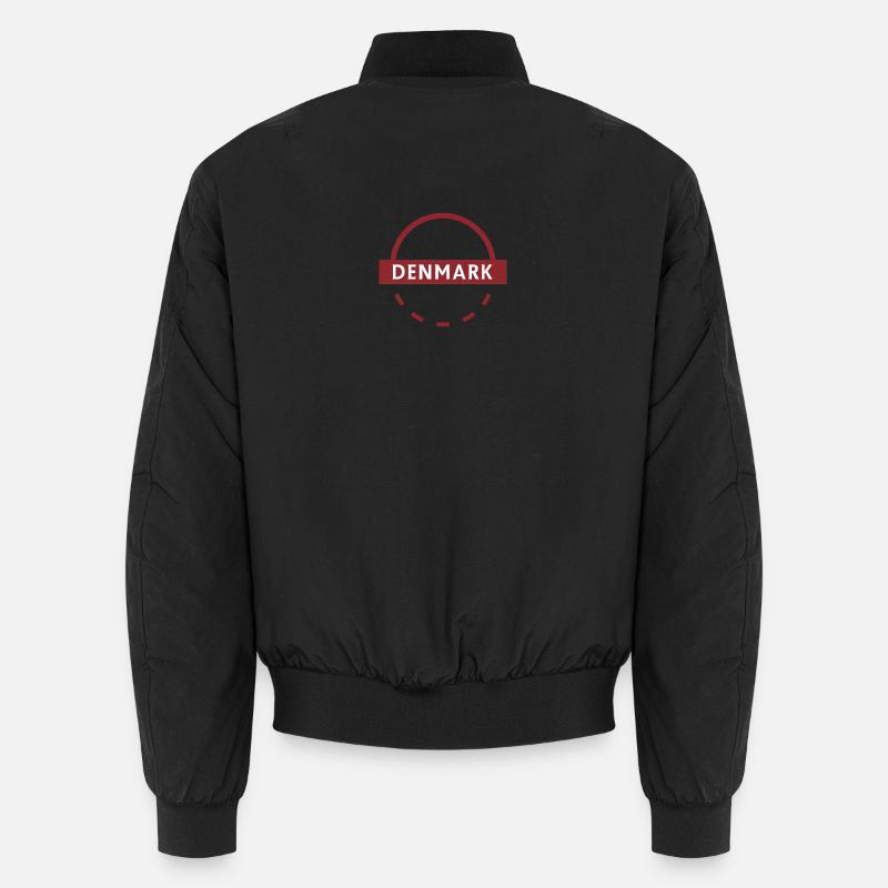 Denmark Round Emblem Unisex Bomber Jacket