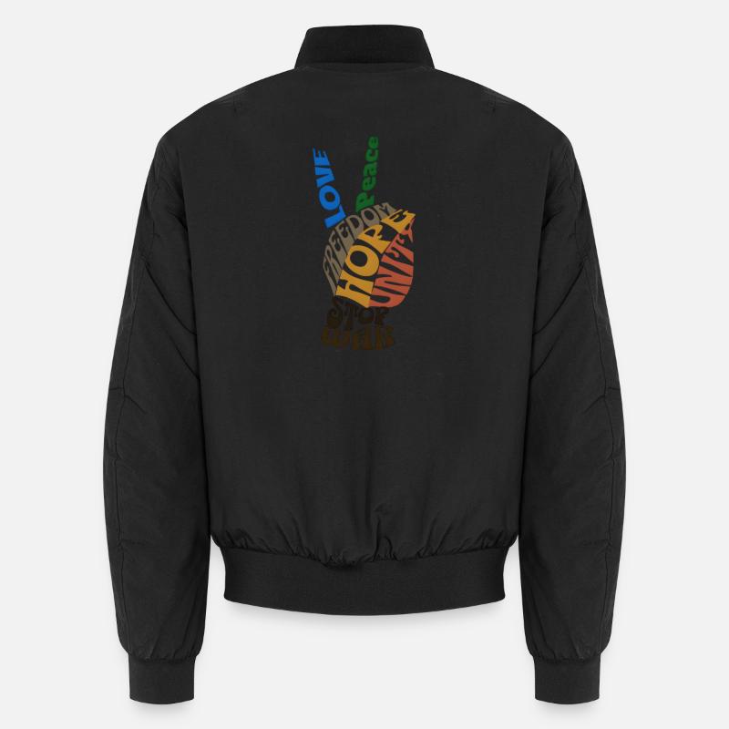 Message vibrant Liberté Design Bomber unisexe