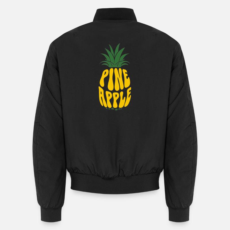 Pineapple Fruit Ananas Obst - Unisex Bomberjacke - Schwarz