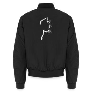 El Gato - Unisex Bomberjacke - Schwarz - Hinten - AI Model Male 185 light (185cm)