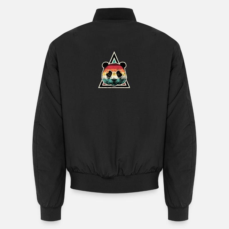 Prisme Panda arc-en-ciel Bomber unisexe