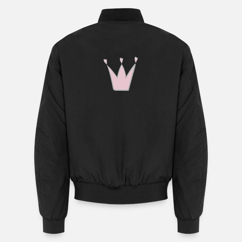 Crown - Unisex Bomber Jacket - black