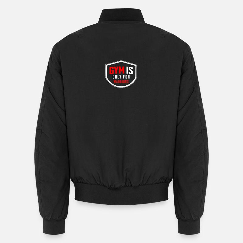 FITNESSSTUDIO-Leben - Unisex Bomberjacke - Schwarz