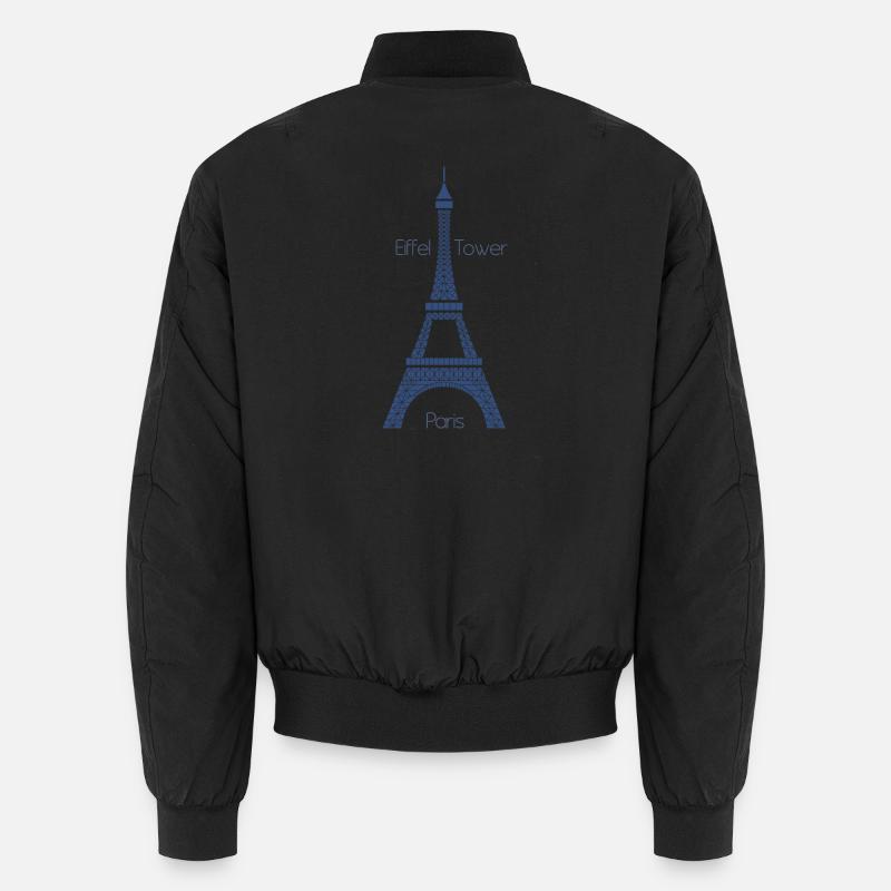 Eiffel Tower - Unisex Bomber Jacket - black