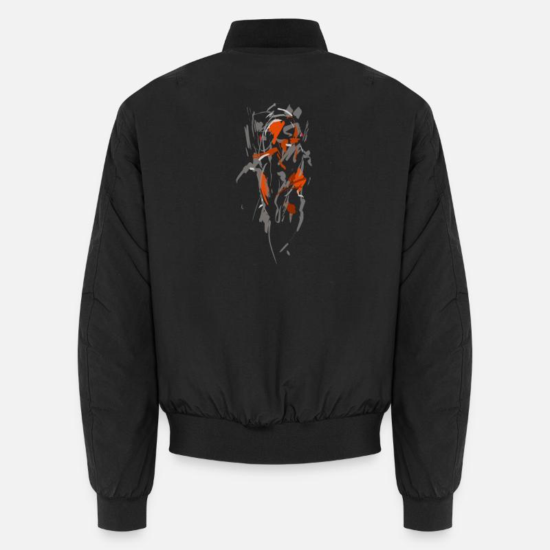 abstract cocoon - Unisex Bomber Jacket - black