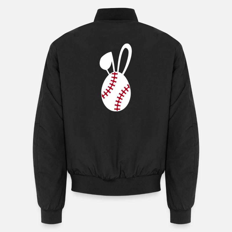 Baseball-Haschen-Emblem Unisex Bomberjacke