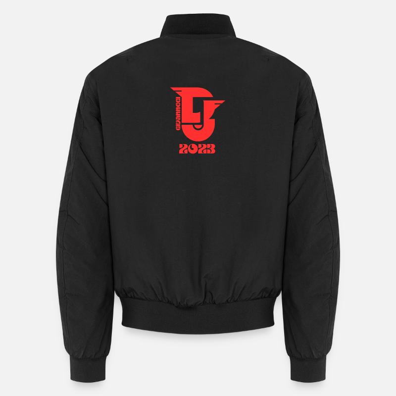 Rotes Retro Großlogo 2026 - Unisex Bomberjacke - Schwarz