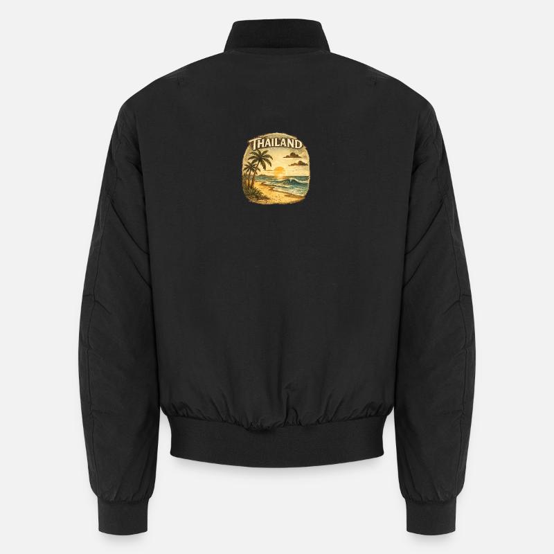 Thailand Tropical Sunset - Unisex Bomberjacke - Schwarz