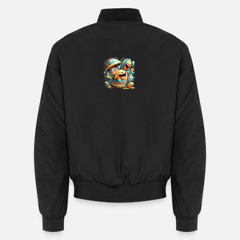 Easter graphic design in Mixed Dimensions style Unisex Bomberjacke