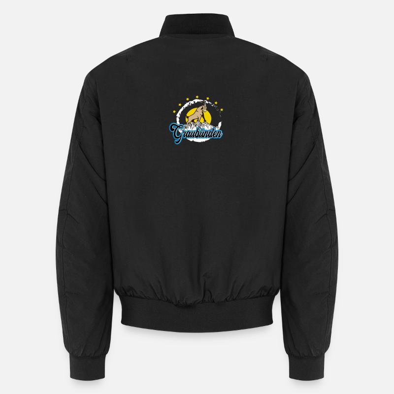 Graubünden Steinbock Summit - Unisex Bomberjacke - Schwarz