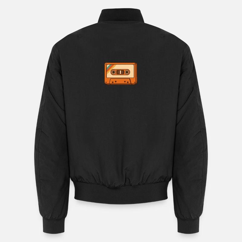 Cassette rétro - Bomber unisexe - noir