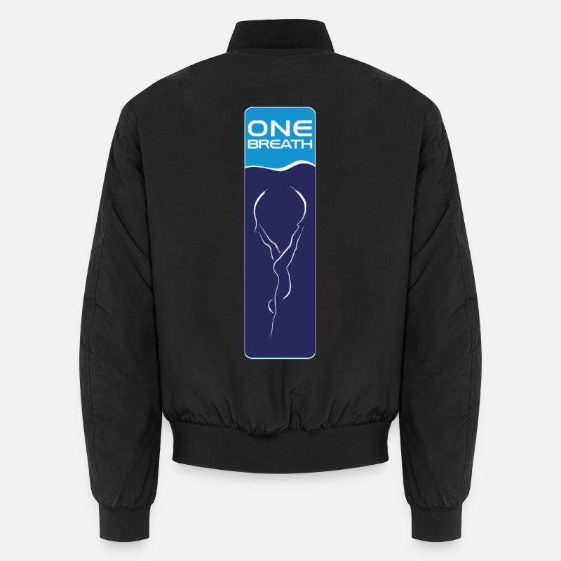 Emblème d’apnée UN souffle Bomber unisexe