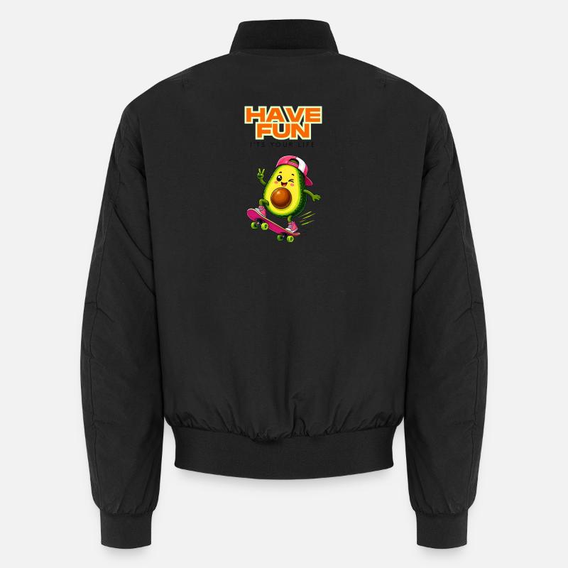 Avocado Skate Spaß Unisex Bomberjacke