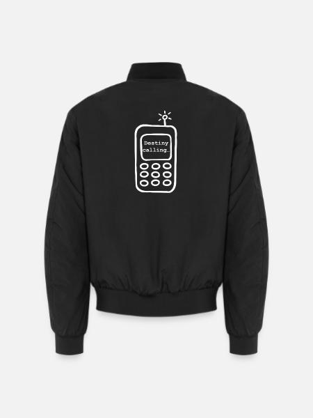 Destiny_calling_weiss - Unisex Bomberjacke - Schwarz