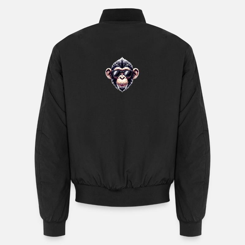 Monkey Glasses Polygon Unisex Bomber Jacket