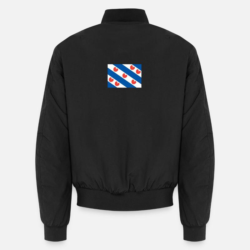 Frisian flag - Unisex Bomber Jacket - black