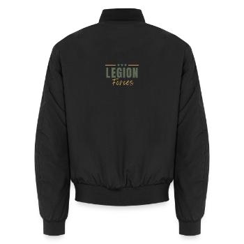 Legionstruppen - Unisex Bomberjacke - Schwarz - Hinten - AI Model Male 185 light (185cm)