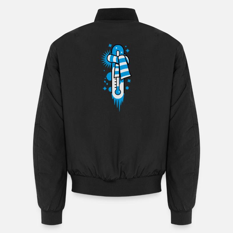 Thermometer on the freezing point Unisex Bomber Jacket