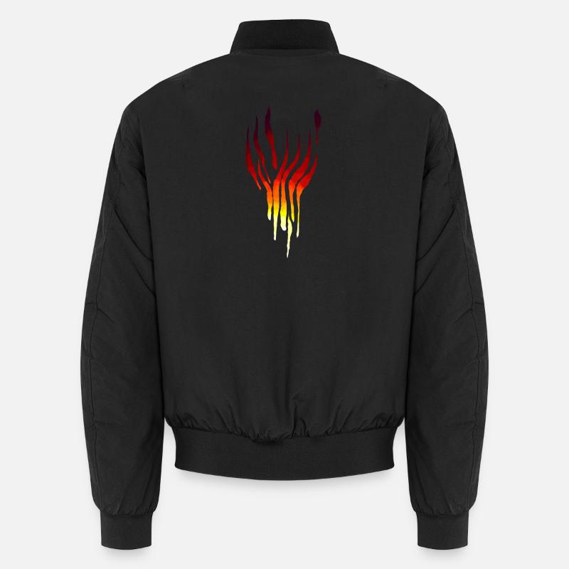 Flammen Tribal Unisex Bomberjacke