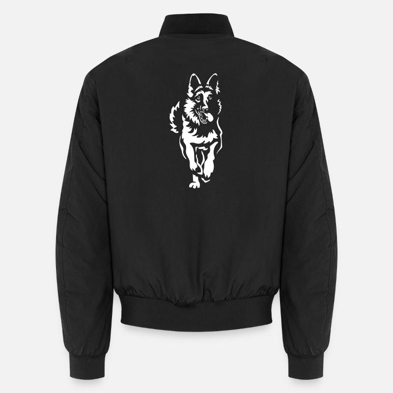 Deutscher Schäferhund "Black Edition" Unisex Bomberjacke