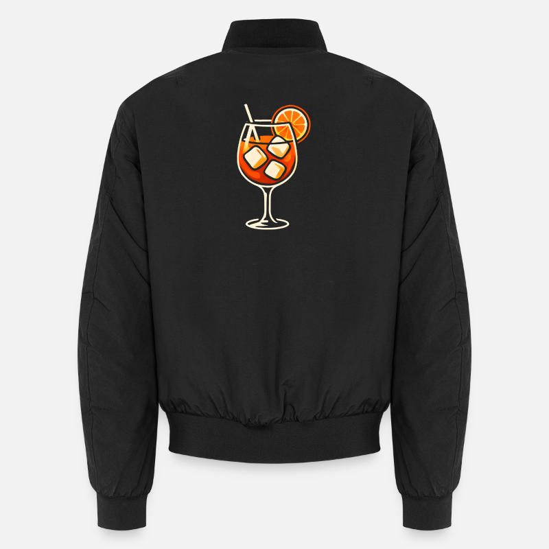 Party Spritz Glas Geschenkidee - Unisex Bomberjacke - Schwarz
