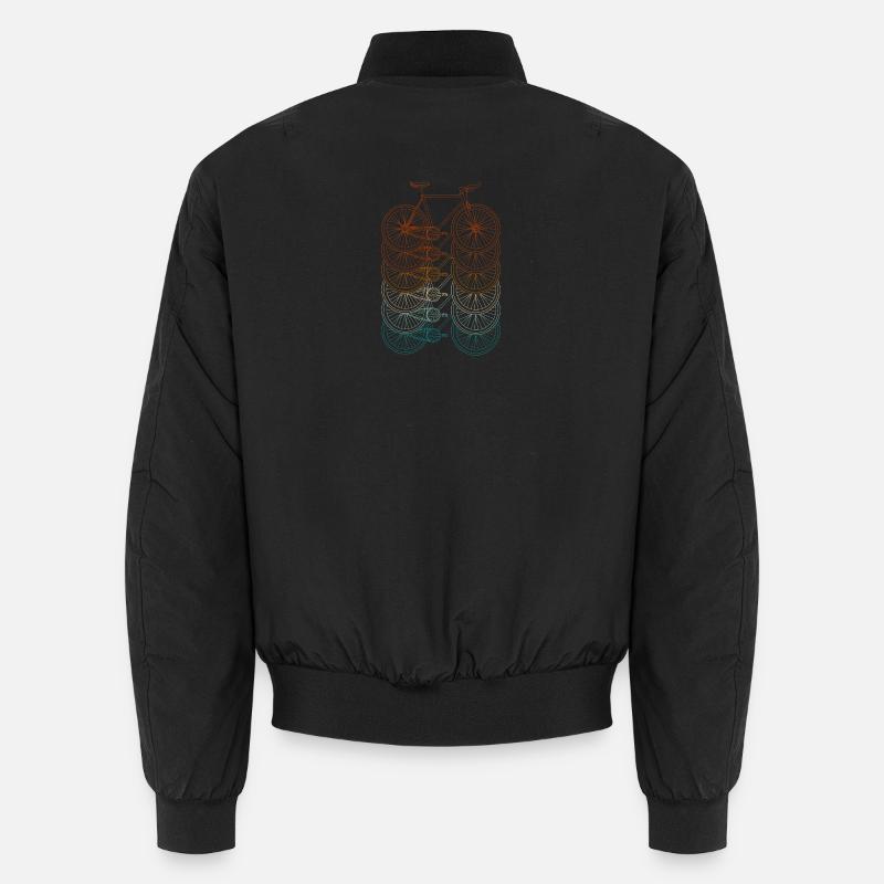 Gradient Bicycle Cascade Unisex Bomber Jacket