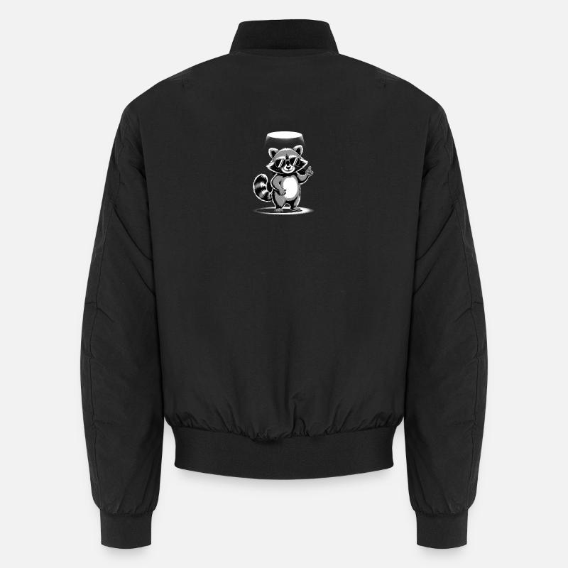Waschbär mit Sonnenbrille Unisex Bomberjacke