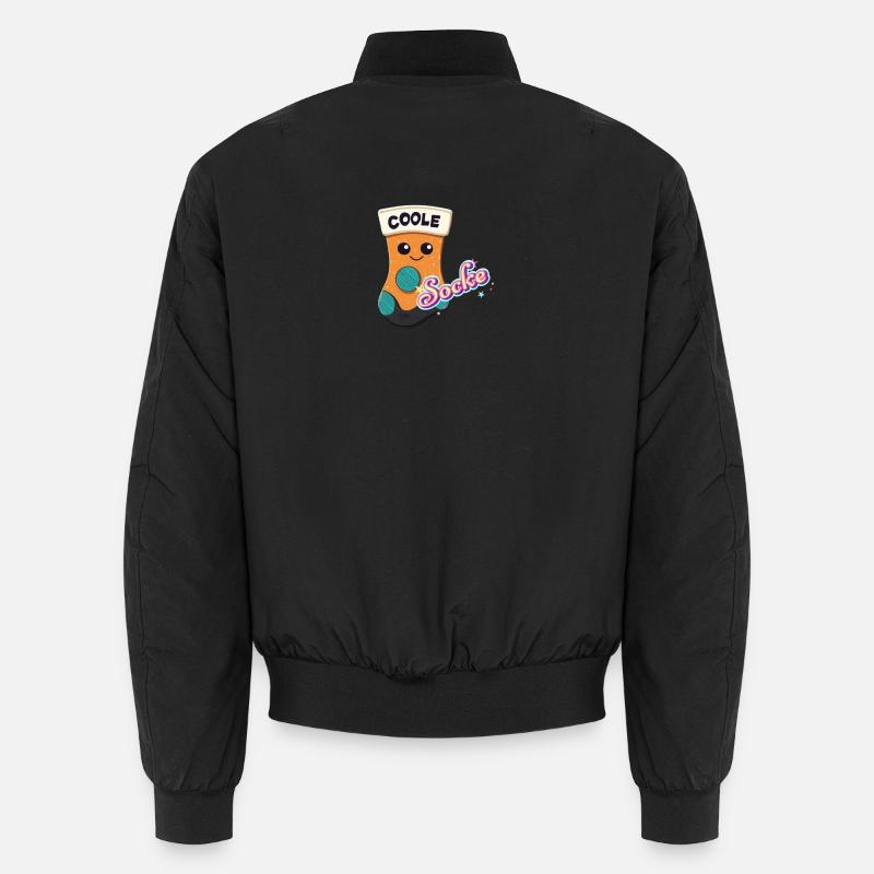 Cool sock - Unisex Bomber Jacket - black