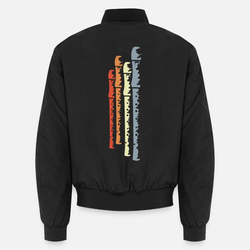 Retro flutes Unisex Bomber Jacket