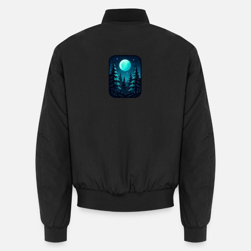 Pins au clair de lune - Bomber unisexe - noir