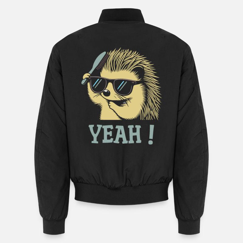 Coole Igel-Sonnenbrillenbürste Unisex Bomberjacke