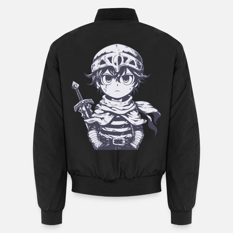 Little Forest Knight with Sword Unisex Bomber Jacket