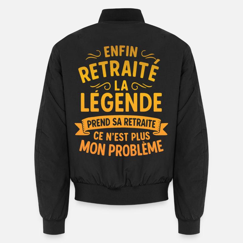 Retirement Legend Retirement - Unisex Bomber Jacket - black