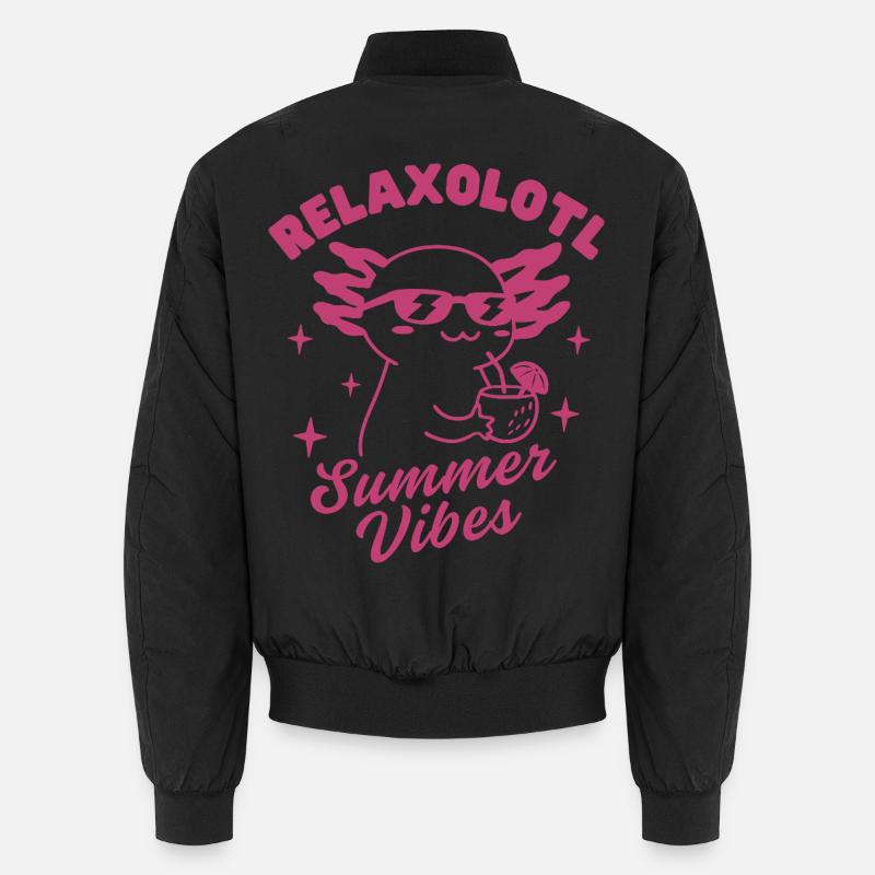 Relaxolotl Summer Vibes Unisex Bomberjacke