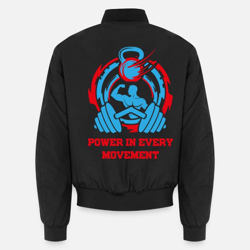 PowerInEveryMovement Unisex Bomber Jacket