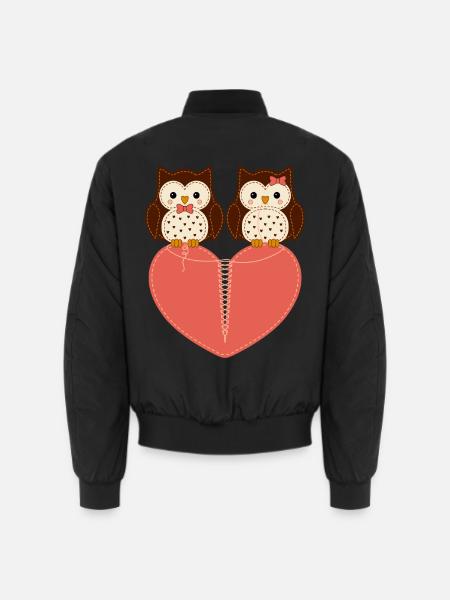 motiv_owl - Unisex Bomberjacke - Schwarz