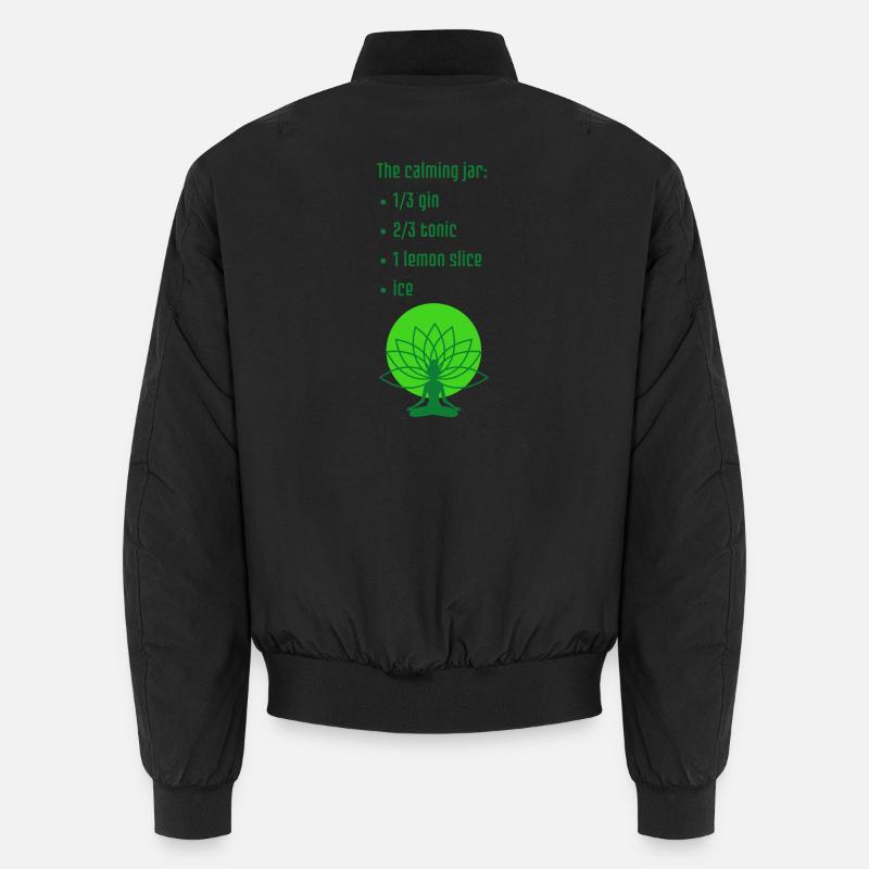 Calming Jar - an ironic and fun print about gin Unisex Bomber Jacket