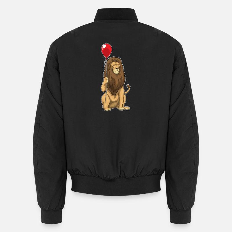 Ballon Lion - Bomber unisexe - noir