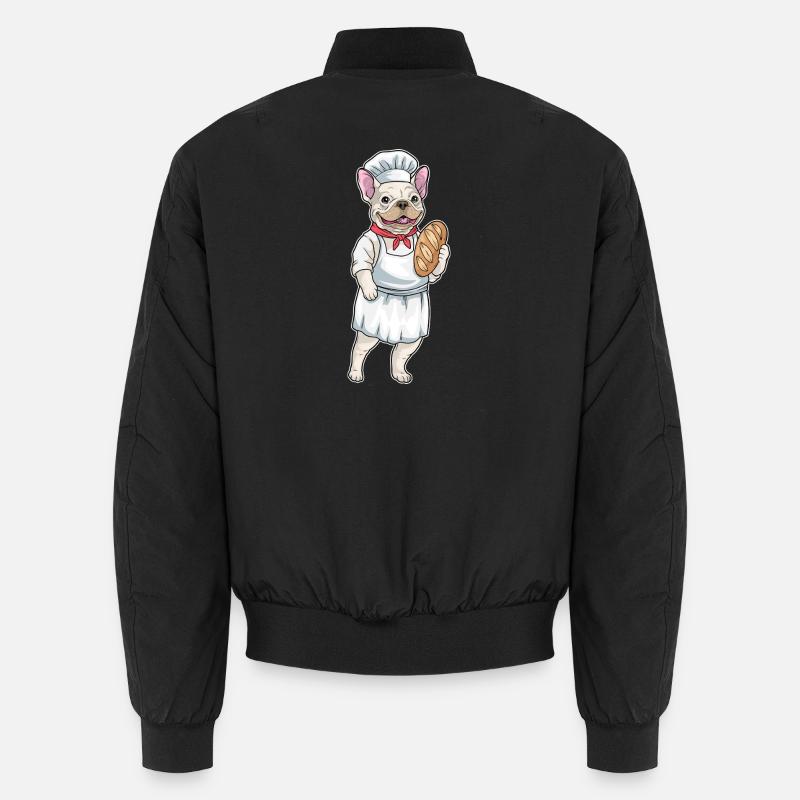 French Bulldog Baker Bread Unisex Bomber Jacket