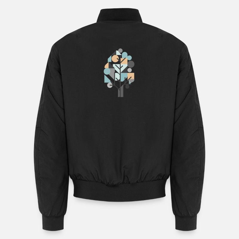 Baum - Unisex Bomberjacke - Schwarz