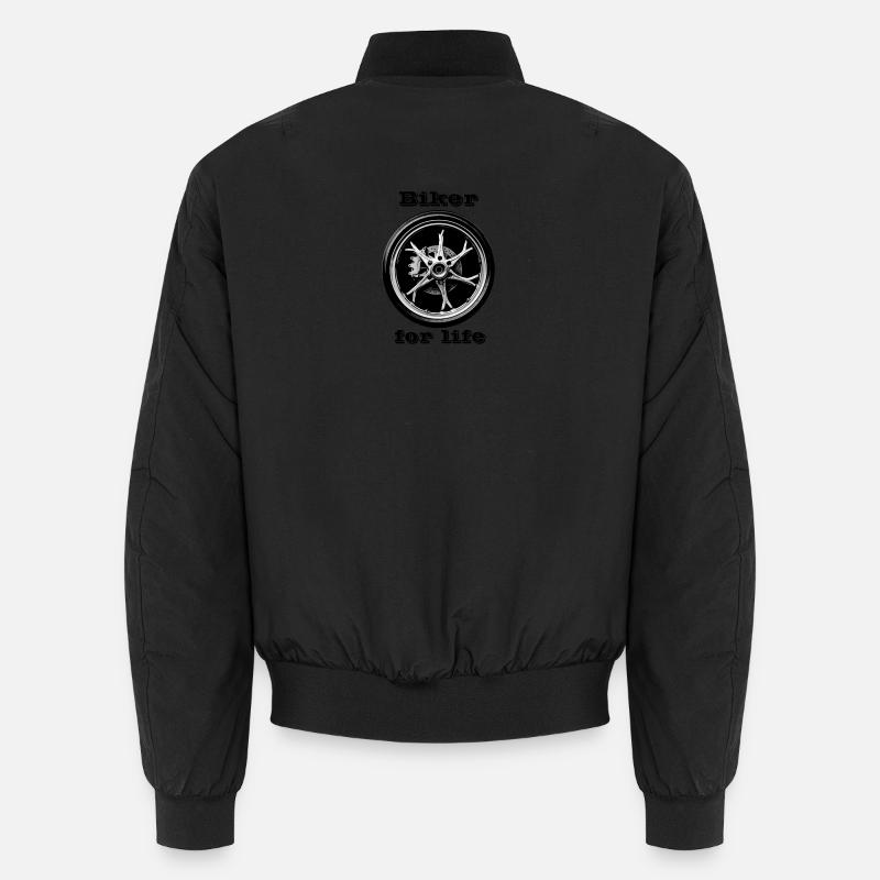 Biker for Life - Unisex Bomber Jacket - black