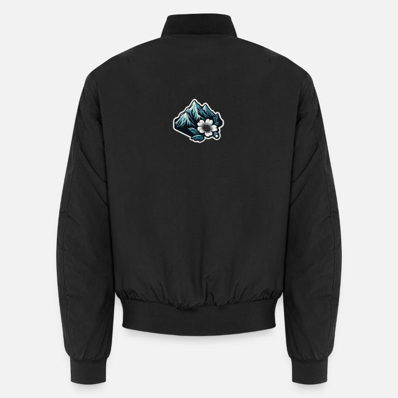Bergblüte Patchmotiv Unisex Bomberjacke