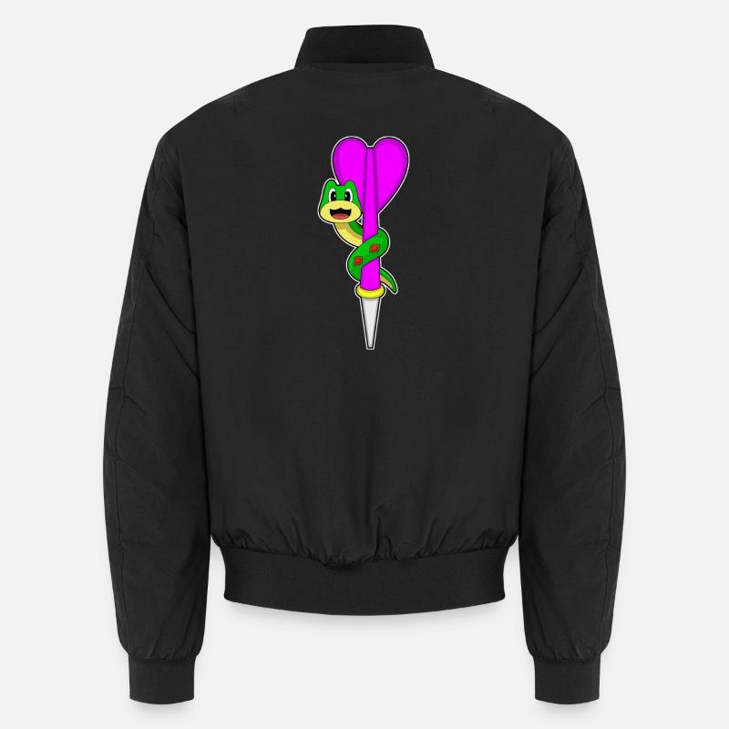 Fléchette serpent - Bomber unisexe - noir