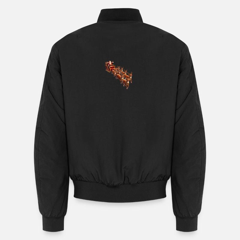 Santa with Sleigh Unisex Bomber Jacket